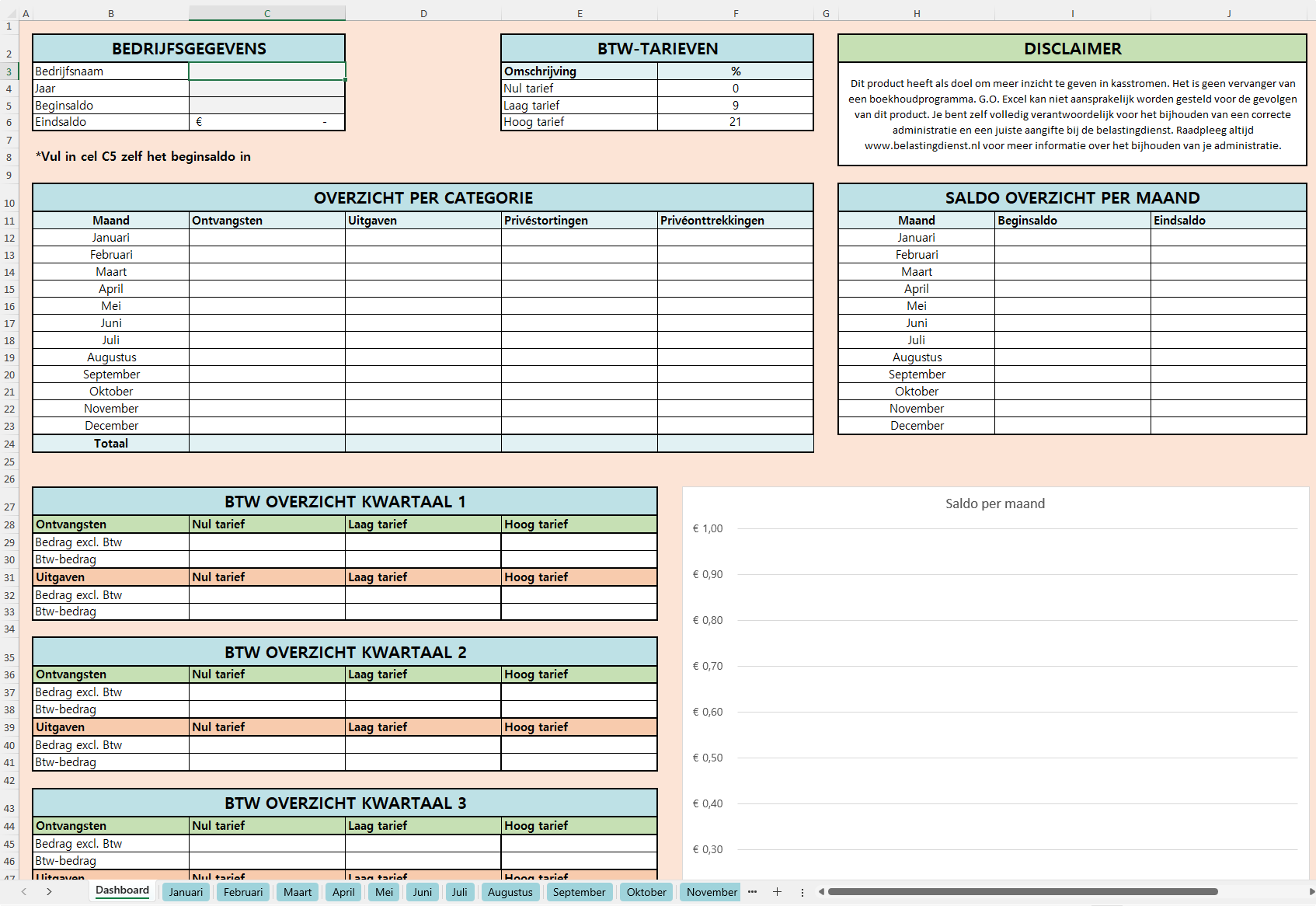 zzp administratie excel